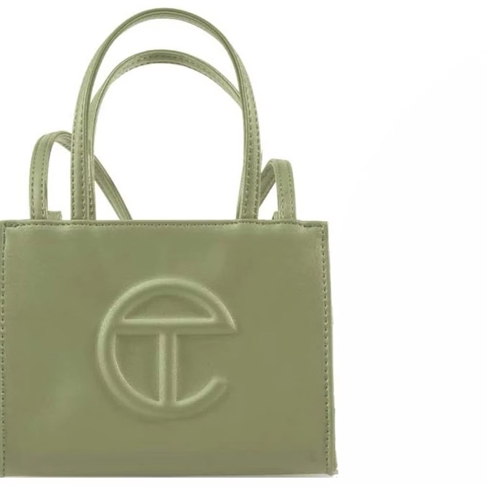 Telfar Small Shopping Bag in Drab(Green)
